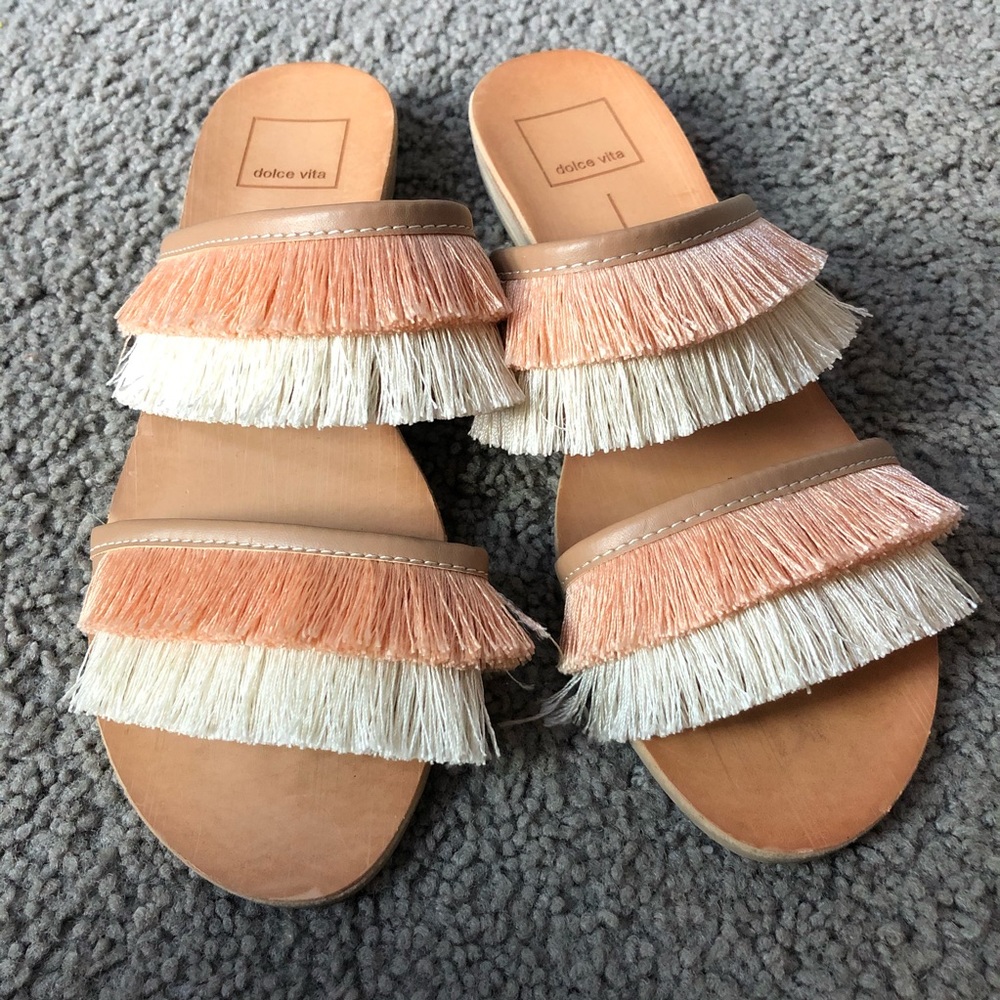 Fringe Lined Sandals